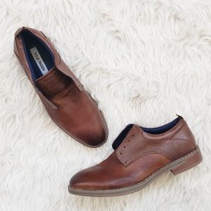 Steve Madden Haltt Leather Cognac Derby